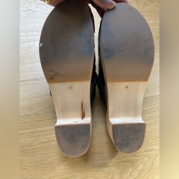 Loeffler Randall Polina Espresso brown woven clogs - Picture 7 of 7